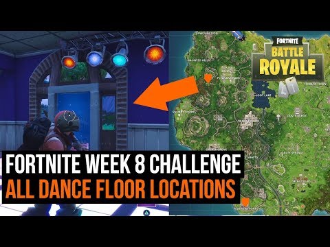 All 3 Dance floor locations in Fortnite - Season 3 challenge - UCk2ipH2l8RvLG0dr-rsBiZw
