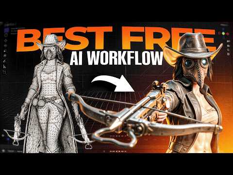 My Complete FREE AI 3D Workflow — Characters & Props Pipeline