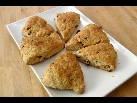 How to make Rum Rasin Scones from Scratch - recipe by Laura Vitale - Laura in the Kitchen ep. 93 - UCNbngWUqL2eqRw12yAwcICg