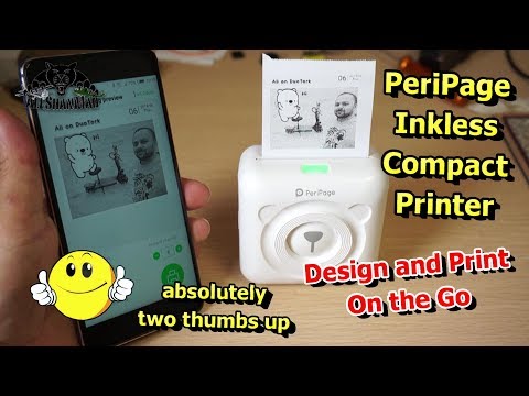 Design and Print On the Go Amazing PeriPage Inkless Pocket Printer
