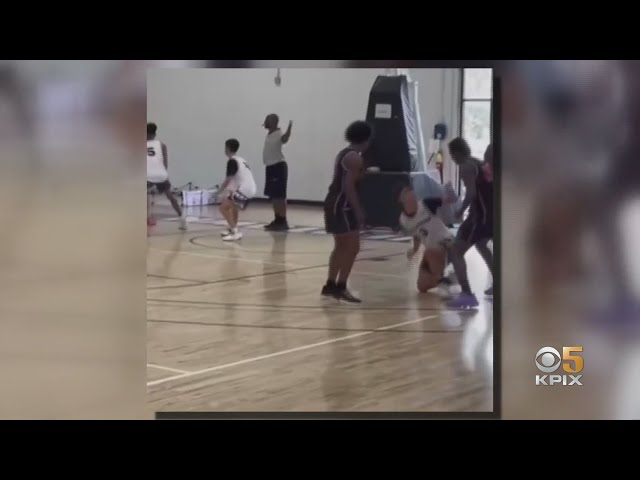 High School Basketball Girl Punches Opponent
