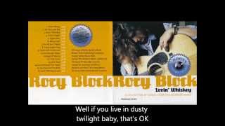 Rory Block  - Lovin' Whiskey (with lyrics)