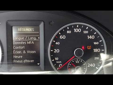 Как сбросить систему контроля давления в шинах Volkswagen Tiguan
