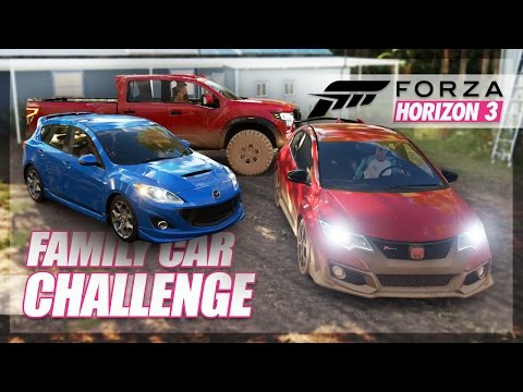 Forza Horizon 3 - Family Car Challenge! (Road Trip & Random Fun) - UC8K5GixLedebI8QGFEgtPKA