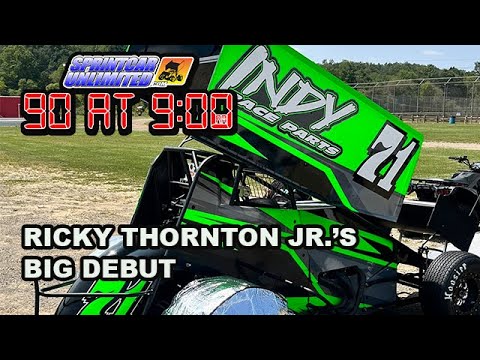 SprintCarUnlimited 90 at 9 for Friday, September 13th: Ricky Thornton Jr.'s 410 Sprint Car debut - dirt track racing video image