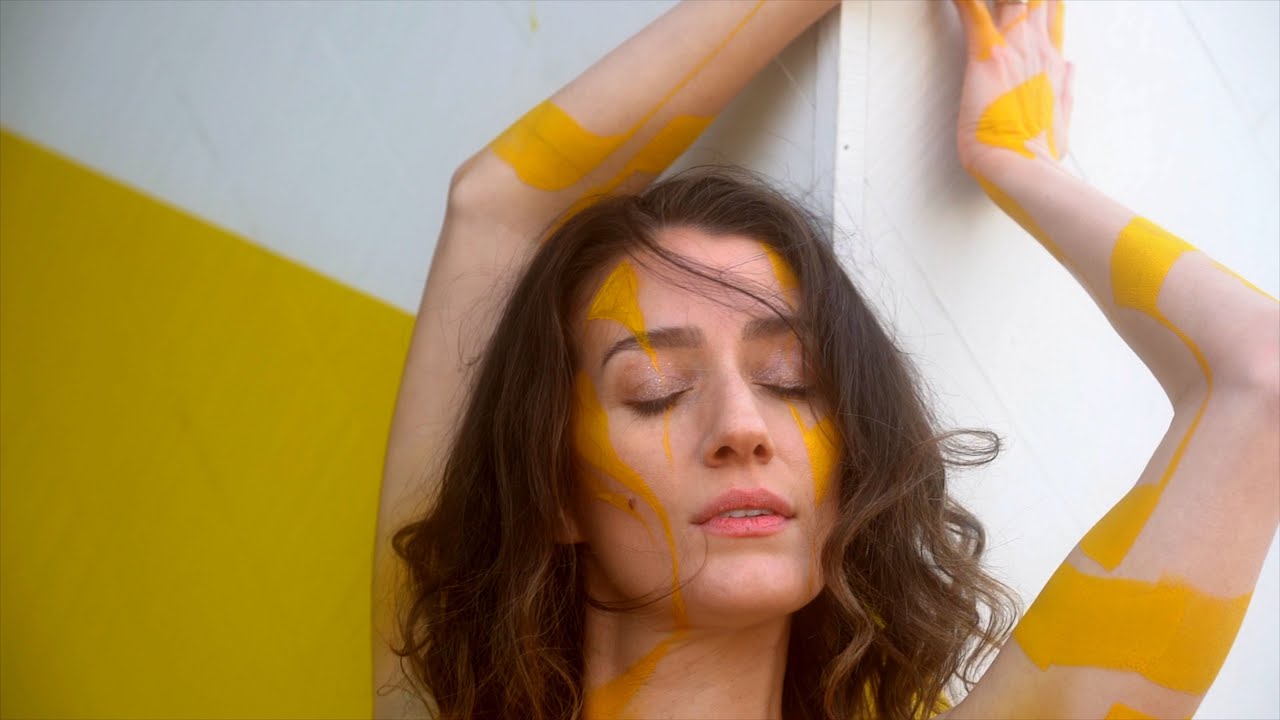 Body Painted with Yellow Ink (Artistic Nudity/Documentary)