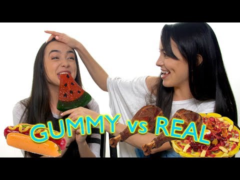 Gummy Food vs Real Food Challenge - Merrell Twins - UCwtnkRZcvL4bfopzJ-Von8Q