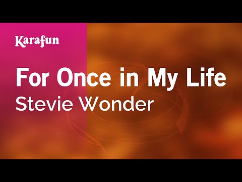 Karaoke For Once In My Life - Stevie Wonder * - UCbqcG1rdt9LMwOJN4PyGTKg