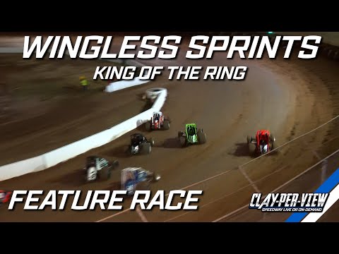 Wingless Sprints | King of the Ring - A-Main - Toowoomba - 21st Jan 2023 | Clay-Per-View Highlights - dirt track racing video image