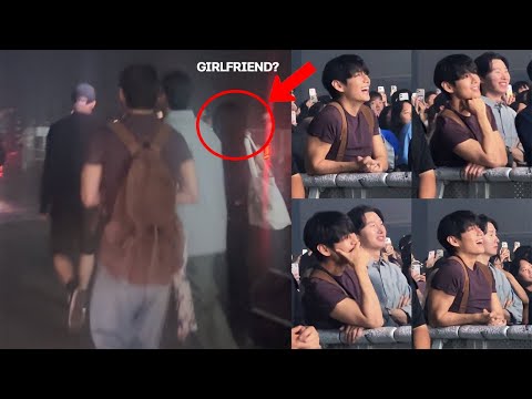 Unexpected! Taehyung Caught on Camera Meeting Someone at a Concert