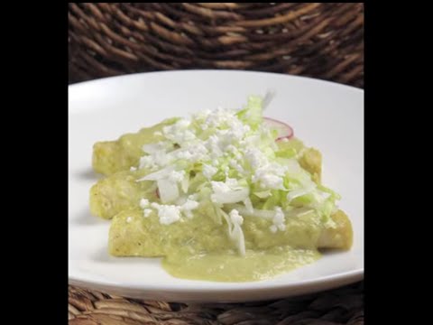 Enchiladas verdes - Green Enchiladas - Receta fácil de preparar - UCvg_5WAbGznrT5qMZjaXFGA