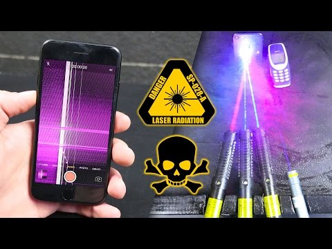 Strongest Handheld Lasers vs iPhone 7 & Nokia 3310! - UCj34AOIMl_k1fF7hcBkD_dw