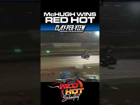 CPV SHORTS | McHugh wins Red Hot Shootout #sprintcarracing #sprintcars #dirttrackracing - dirt track racing video image