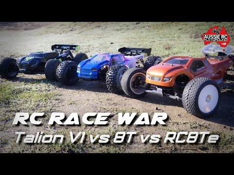 RC RACE WARS: Losi 8T vs Talion vs RC8Te - UCOfR0NE5V7IHhMABstt11kA