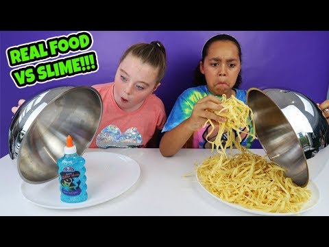 REAL FOOD VS SLIME CHALLENGE!! - UC6sSkkemzPjmrzS0Y0V_2zw