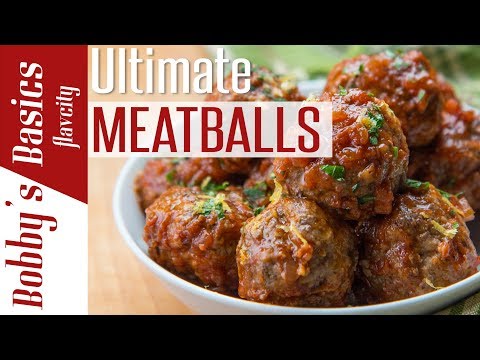 How To Make The Best Italian Meatballs - Bobby's Kitchen Basics - UCnq1w-56tAvMdDup-CL6Vtg