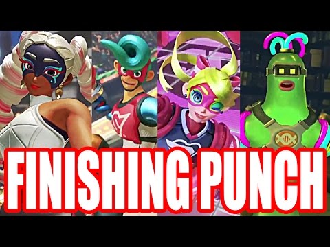 Arms - All Character's FINISHING PUNCHES (Ultimate Punches) & VICTORY POSES (So Far) Nintendo Switch - UCwtnZUOk44DCCFFT6QG6LdA