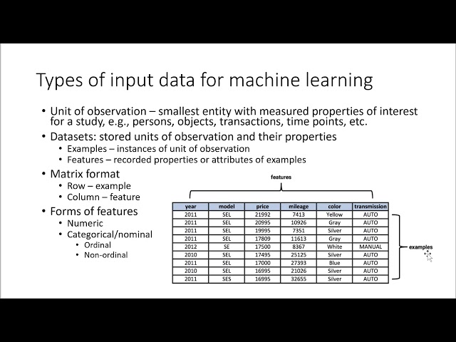 The Importance of Input Data in Machine Learning