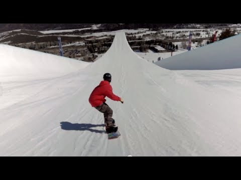 First-Ever Double Super Pipe Snowboard Session - UCblfuW_4rakIf2h6aqANefA