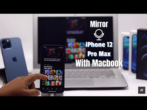 iPhone 12, 12 Mini, 12 Pro Max mirror with MacBook Pro/Air 2021