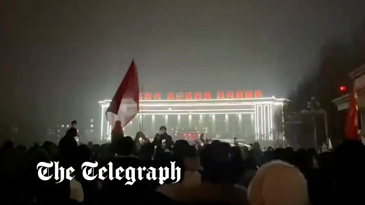 Huge Covid-19 protests erupt in China’s Xinjiang after deadly fire kills 10