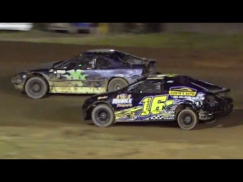 Mini Stock Feature | Genesee Speedway | 4-27-24 - dirt track racing video image