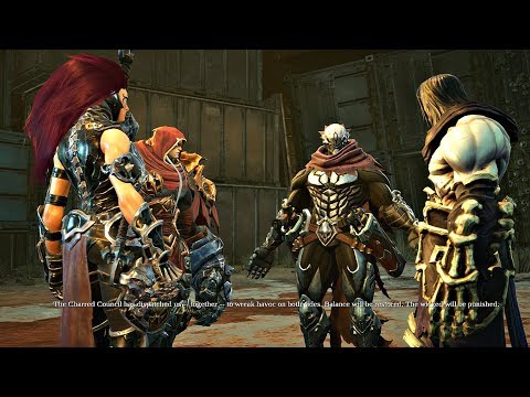 Darksiders 3 - All 4 Horsemen Meeting Cutscene (Darksiders 2018) PS4 Pro - UCfVhjM2_XVvO5eGbOK-MO0A