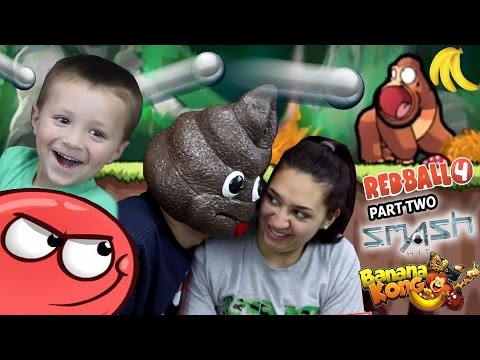 a POOPY HEAD Plays Games!  Redball 4, Banana Kong & Smash Hit (FGTEEV FAMILY GAMEPLAY) - UCC-RHF_77zQdKcA75hr5oTQ