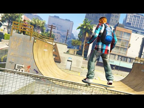 GTA 5 Mods - SKATEBOARDING MOD! GTA 5 Skateboarding Mod Gameplay! (GTA 5 Mods Gameplay) - UC2wKfjlioOCLP4xQMOWNcgg