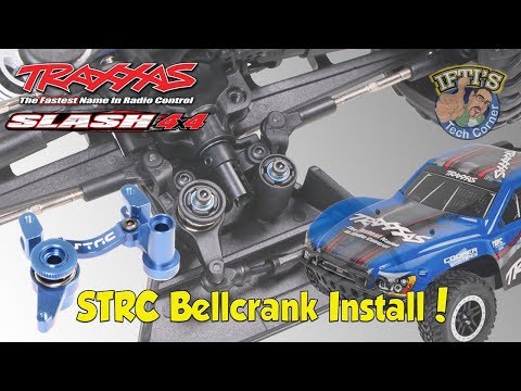 #07 Traxxas Slash 4X4 - Steering Upgrade Part 1/4 - STRC Bellcrank Install! - UC52mDuC03GCmiUFSSDUcf_g