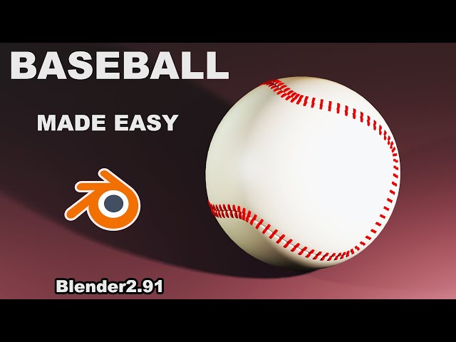 How to Make a Baseball in Blender?