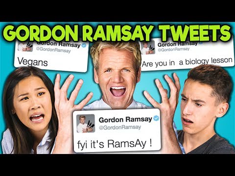 TEENS READ GORDON RAMSAY'S SAVAGE TWEETS!!! (React) - UCHEf6T_gVq4tlW5i91ESiWg