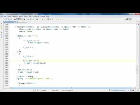الدرس المئة وستة : دالة tinyf_posts_update الجزء السابع