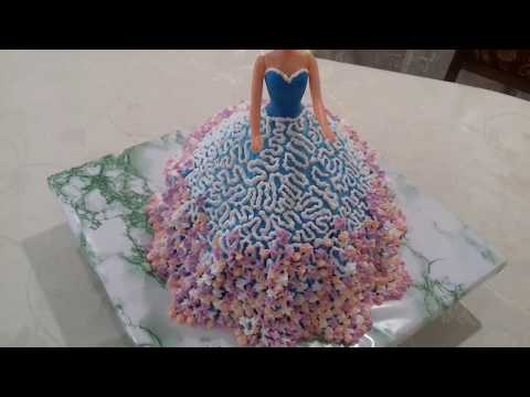 #Barbitortu 
#Тортбарби Barbi tortun bezedilmesi. Украшения торт барби