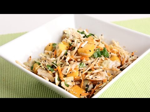 Asian Inspired Mango Slaw Recipe - Laura Vitale - Laura in the Kitchen Episode 950 - UCNbngWUqL2eqRw12yAwcICg