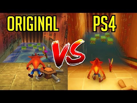 Crash Bandicoot N. Sane Trilogy - Gameplay Comparison (PS4 vs Original) - UC-2wnBgTMRwgwkAkHq4V2rg