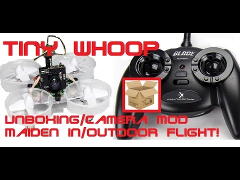 TINY WHOOP - Blade Inductrix Unboxing & Camera MOD Maiden Indoor & Outdoor Flights! - UCU33TAvzA-wgPMgcrdMVIdg