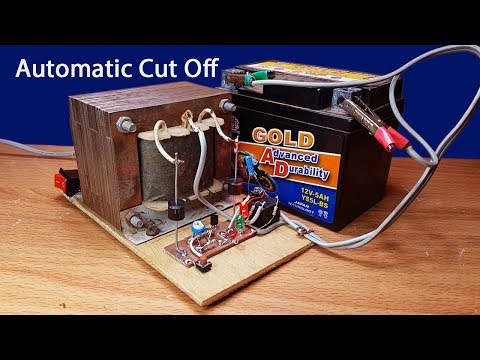 How to make very easy automatic cut off circuit when full charged at home - UC7vxUlLQsvZhOKGbtyQp0OA