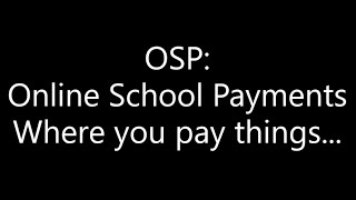 OSP - It's where you pay up