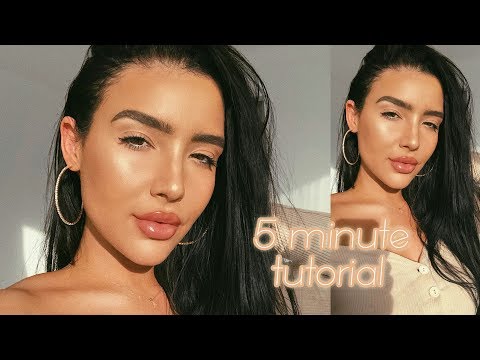 EASY 5 Minute Makeup Tutorial for Work, School, or Lazy Days - UCEZtkE45zjun9zROKtcqOcQ