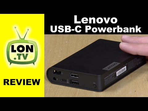 Lenovo USB-C Power Bank Review - 45 Watt Output on Battery - UCymYq4Piq0BrhnM18aQzTlg