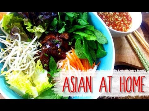 Salad Recipe : Vietnamese Noodle Salad w/Coconut Lemongrass BBQ Pork(Bun Thit Nuong) : Asian at Home - UCIvA9ZGeoR6CH2e0DZtvxzw