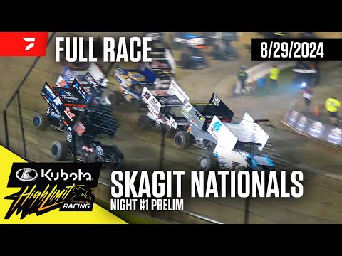 FULL RACE: Kubota High Limit Racing at Skagit Speedway 8/29/2024 - dirt track racing video image