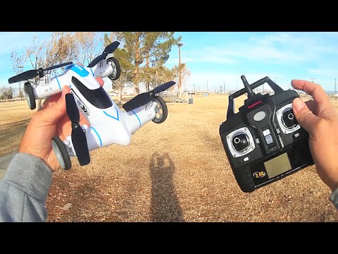 Syma X9 Flycar Drone Car Drive Flight Test Review - UC90A4JdsSoFm1Okfu0DHTuQ