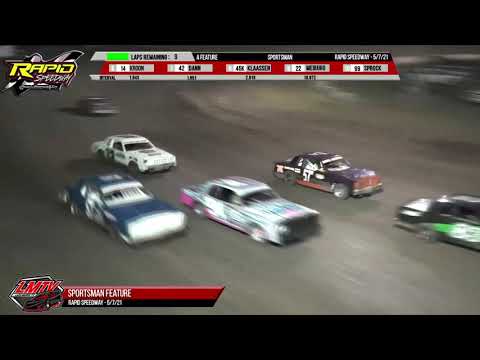 Sportsman Heats &amp; Feature | Rapid Speedway | 5-7-2021 - dirt track racing video image