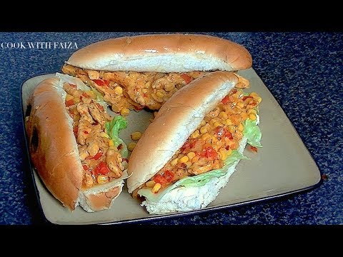 FOOT LONG CHICKEN SANDWICH *COOK WITH FAIZA* - UCR9WXUxcp0bR9OWi5ersIHw