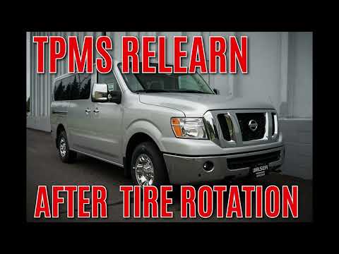 Comment réinitialiser le témoin de pression des pneus dans la Nissan NV1500 ?