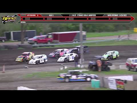 B-Modified | Rapid Speedway | 5-20-2022 - dirt track racing video image