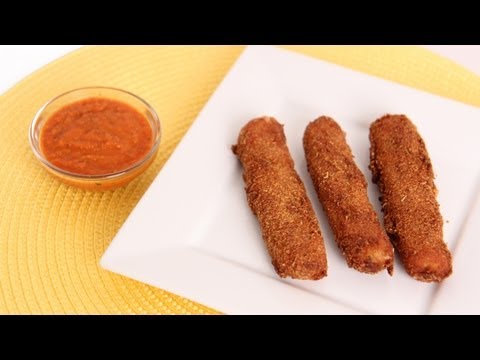 Homemade Mozzarella Sticks Recipe - Laura Vitale - Laura in the Kitchen Episode 597 - UCNbngWUqL2eqRw12yAwcICg