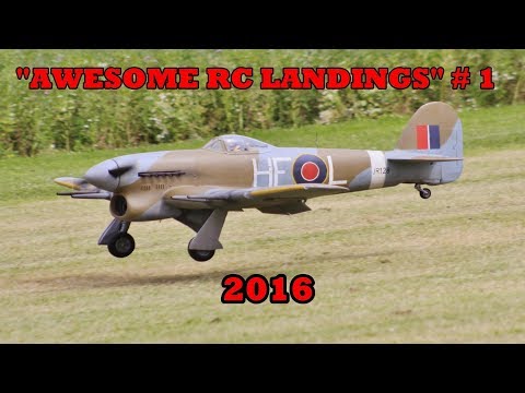 "AWESOME RC LANDINGS" - WW2 FIGHTERS LANDING COMPILATION # 1 - 2016 - UCMQ5IpqQ9PoRKKJI2HkUxEw